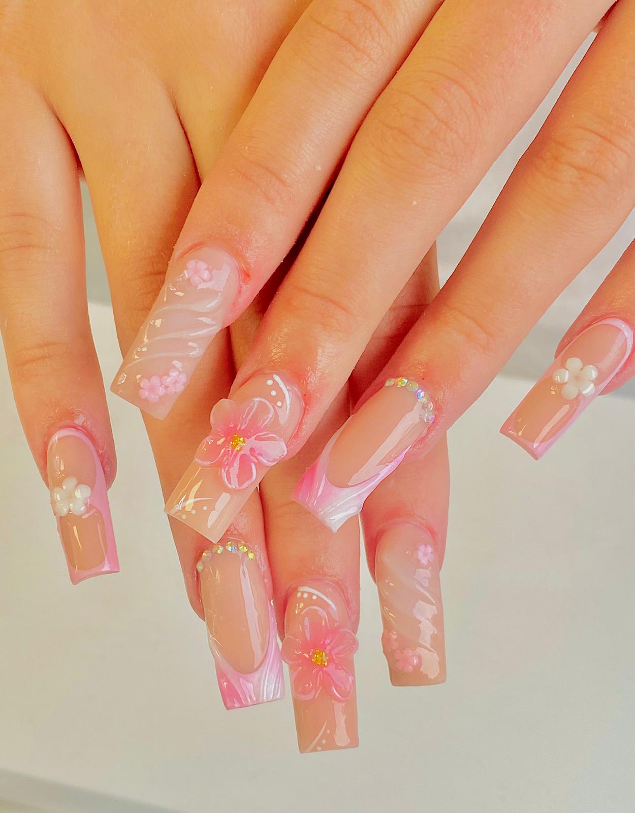 Deep burgundy nail polish on oval shaped nails